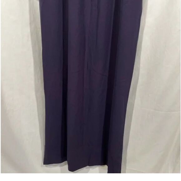 NWT Dress the Population Naomi Long Sleeve Twist Crepe Gown Sz XXS Boysenberry - Picture 8 of 15